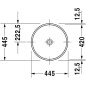 Duravit Architec - Lavabo sans trou sans trop-plein, diamètre 420 mm, blanc - lavabo, avec WonderGliss 03194200001 Duravit Architec - Lavabo sans trou sans trop-plein, diamètre 420 mm, blanc - lavabo, avec WonderGliss 03194200001