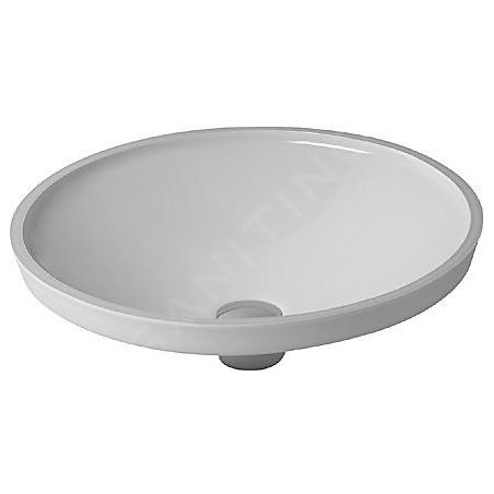 Duravit Architec - Lavabo sans trou sans trop-plein, diamètre 420 mm, blanc - lavabo 0319420000