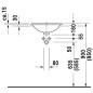 Duravit Architec - Lavabo sans trou sans trop-plein, diamètre 450 mm, blanc- lavabo, avec WonderGliss 03184500001 Duravit Architec - Lavabo sans trou sans trop-plein, diamètre 450 mm, blanc- lavabo, avec WonderGliss 03184500001