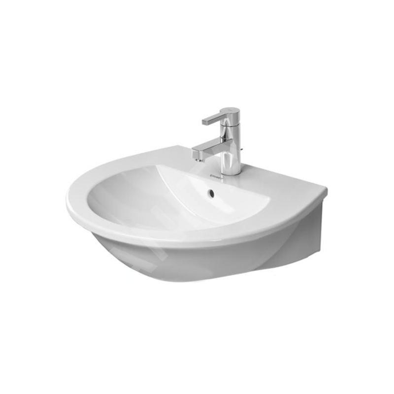 Duravit Darling New - Lavabo 550x480 mm, avec un trou pour robinetterie, avec WonderGliss, blanc alpin 26215500001 Duravit Darling New - Lavabo 550x480 mm, avec un trou pour robinetterie, avec WonderGliss, blanc alpin 26215500001