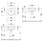 Duravit Darling New - Lavabo 550x480 mm, avec un trou pour robinetterie, avec WonderGliss, blanc alpin 26215500001 Duravit Darling New - Lavabo 550x480 mm, avec un trou pour robinetterie, avec WonderGliss, blanc alpin 26215500001