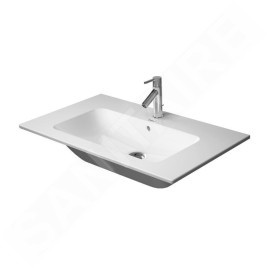 Duravit ME by Starck - Lavabo pour meuble 830x490 mm, sans trou, avec WonderGliss, blanc alpin 23368300601