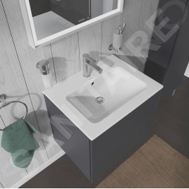 Duravit ME by Starck - Lavabo pour meuble 630x490 mm, avec 1 trou, avec WonderGliss, blanc alpin 23366300001