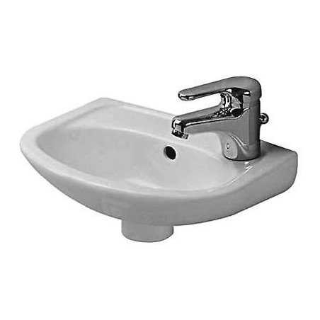 Duravit Duraplus - Lave-mains Compact avec trop-plein, 365x265 mm, blanc 0797350000