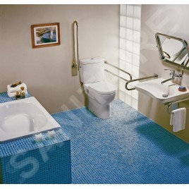 Jika Mio - Lavabo sanitaire 640x550 mm, trou pour robinetterie, Jika Perla, blanc H8137141001041