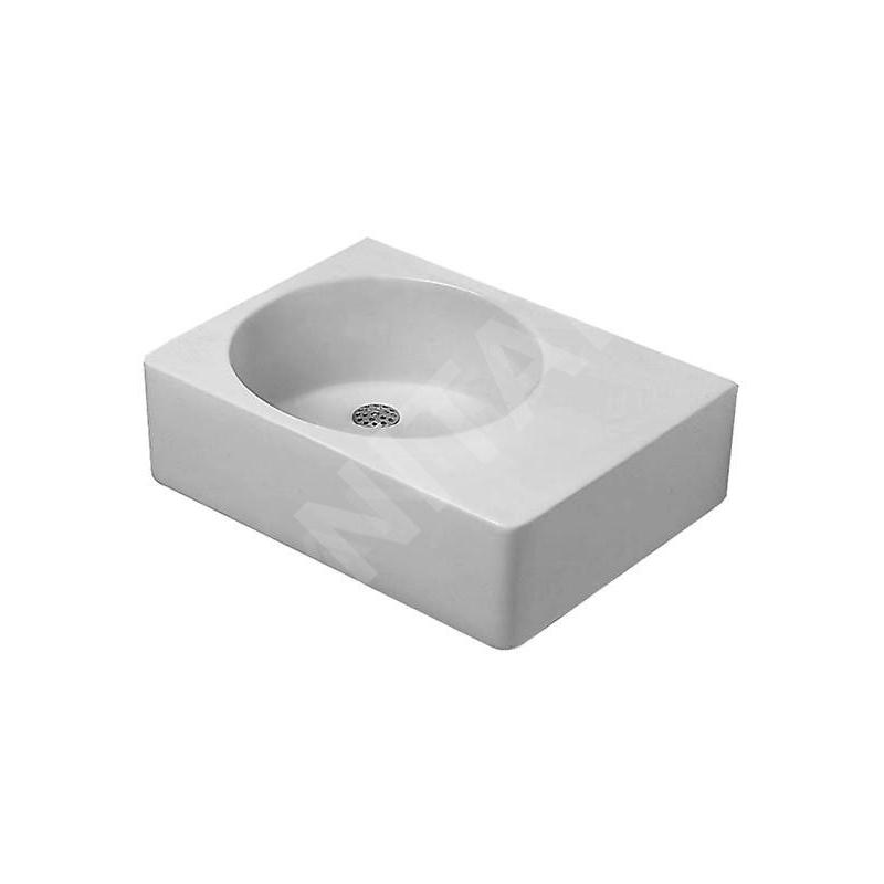 Duravit Scola - Lavabo 615x460 mm, avec trop-plein, trou pour robinetterie à droite, blanc 06846000111
