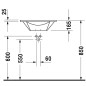 Duravit Starck 1 - Lavabo pour meuble, un trou, avec trop-plein, diamètre 580 mm, blanc - lavabo, avec WonderGliss 04065800001 Duravit Starck 1 - Lavabo pour meuble, un trou, avec trop-plein, diamètre 580 mm, blanc - lavabo, avec WonderGliss 04065800001