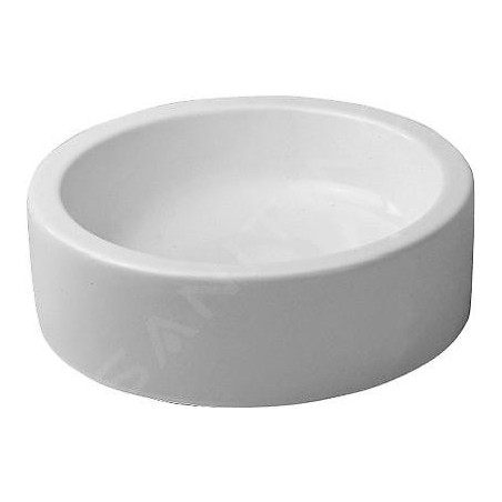 Duravit Starck 1 - Vasque sans trou sans trop-plein, rectifiée, diamètre 460 mm, blanc - vasque, avec WonderGliss 04454600001