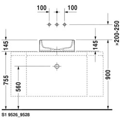 Duravit Starck 1 - Vasque sans trou sans trop-plein, rectifiée, diamètre 460 mm, blanc - vasque, avec WonderGliss 04454600001