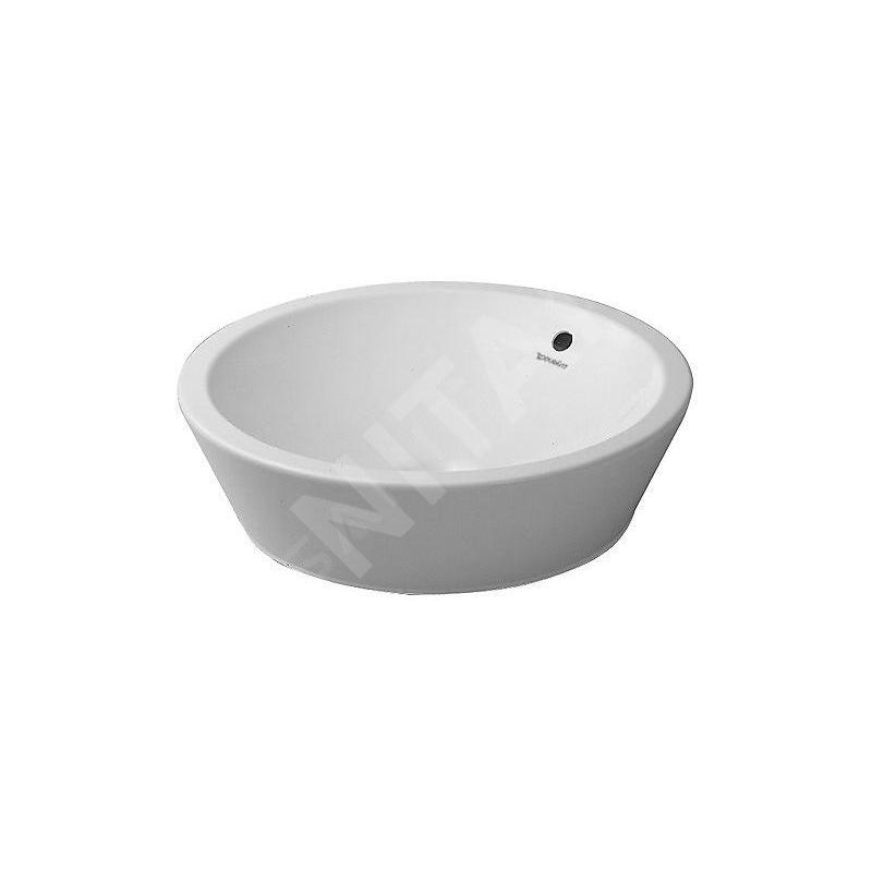 Duravit Starck 1 - Vasque sans trou avec trop-plein, diamètre 530 mm, blanc- vasque 0447530000 Duravit Starck 1 - Vasque sans trou avec trop-plein, diamètre 530 mm, blanc- vasque 0447530000