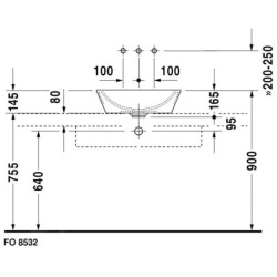 Duravit Starck 1 - Vasque sans trou avec trop-plein, diamètre 530 mm, blanc- vasque 0447530000