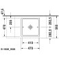 Duravit Starck 1 - Vasque à poser 470x470 mm, sans trop-plein, sans trou pour robinetterie, blanc 0387470028 Duravit Starck 1 - Vasque à poser 470x470 mm, sans trop-plein, sans trou pour robinetterie, blanc 0387470028