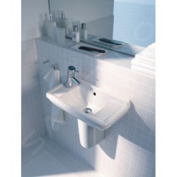 Duravit Starck 3 - Lave-mains 500x260 mm, sans trou pour robinetterie, blanc 0751500000