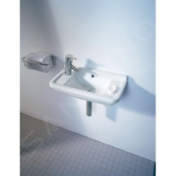 Duravit Starck 3 - Lave-mains 500x260 mm, sans trou pour robinetterie, blanc 0751500000