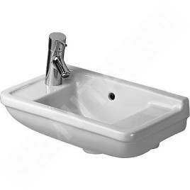 Duravit Starck 3 - Lave-mains 500x260 mm, sans trou pour robinetterie, avec WonderGliss, blanc 07515000001