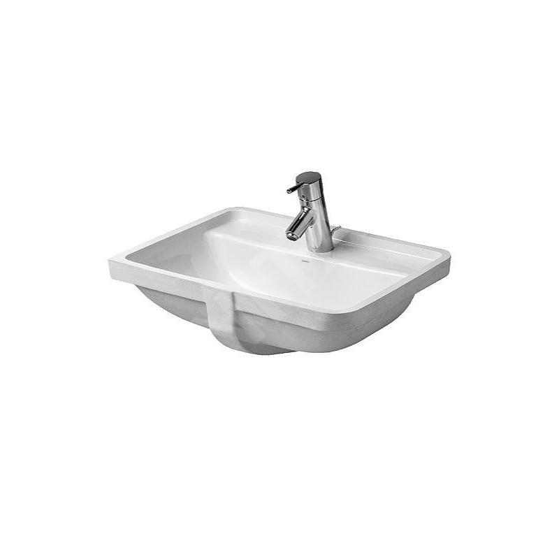 Duravit Starck 3 - Vasque encastrée 490x365 mm, avec un trou pour robinetterie, avec WonderGliss, blanc 03024900001 Duravit Starck 3 - Vasque encastrée 490x365 mm, avec un trou pour robinetterie, avec WonderGliss, blanc 03024900001