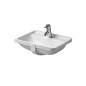 Duravit Starck 3 - Vasque encastrée 490x365 mm, avec un trou pour robinetterie, avec WonderGliss, blanc 03024900001 Duravit Starck 3 - Vasque encastrée 490x365 mm, avec un trou pour robinetterie, avec WonderGliss, blanc 03024900001