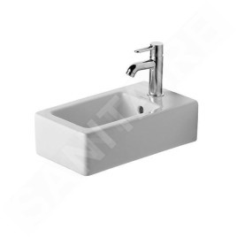 Duravit Vero - Lave-mains 450x250 mm, avec un trou pour robinet, avec WonderGliss, blanc 07022500001