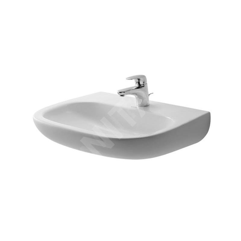 Duravit D-Code - Lavabo Med, 600x460 mm, avec 1 trou, blanc alpin 23116000002 Duravit D-Code - Lavabo Med, 600x460 mm, avec 1 trou, blanc alpin 23116000002