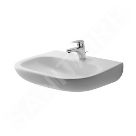 Duravit D-Code - Lavabo Med, 550x430 mm, avec 1 trou, blanc alpin 23115500002