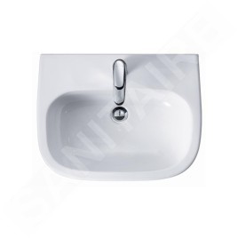 Duravit D-Code - Lavabo Med, 550x430 mm, avec 1 trou, blanc alpin 23115500002