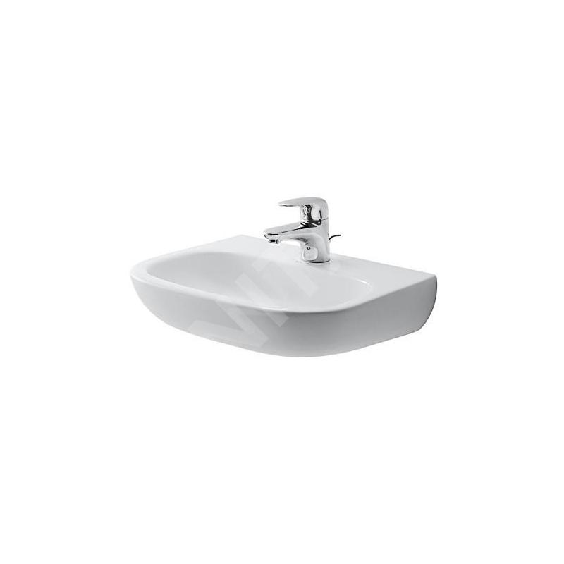 Duravit D-Code - Lave-mains 450x360 mm, avec 1 trou, blanc alpin 07074500002