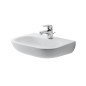 Duravit D-Code - Lave-mains 450x360 mm, avec 1 trou, blanc alpin 07074500002
