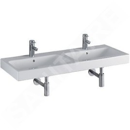Geberit iCon - Double lavabo, 1200x485 mm, KeraTect, blanc 124120600
