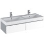 Geberit iCon - Double lavabo, 1200x485 mm, KeraTect, blanc 124120600 Geberit iCon - Double lavabo, 1200x485 mm, KeraTect, blanc 124120600
