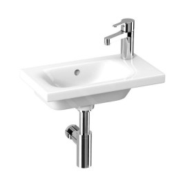 Jika Mio-N - Lave-mains 450x250 mm, avec trop-plein, Jika perla, blanc H8157141001061