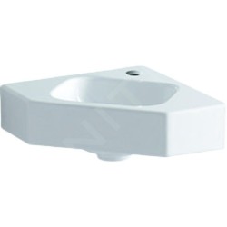 Geberit iCon - Lavabo d'angle sans déversoir, 460 x 330 mm, avec KeraTect, blanc 124729600