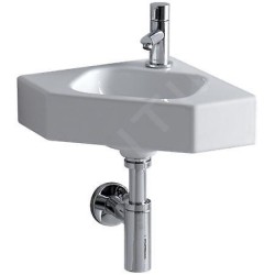 Geberit iCon - Lavabo d'angle sans déversoir, 460 x 330 mm, avec KeraTect, blanc 124729600
