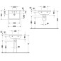 Duravit Starck 3 - Lavabo 600x450 mm, avec 1 trou, avec WonderGliss, blanc alpin 03006000001 Duravit Starck 3 - Lavabo 600x450 mm, avec 1 trou, avec WonderGliss, blanc alpin 03006000001