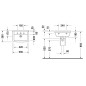 Duravit Starck 3 - Lavabo 500x360 mm, avec 1 trou, avec WonderGliss, blanc alpin 03005000001