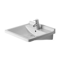 Duravit Starck 3 - Lavabo 600x545 mm, un trou pour robinetterie, blanc 0309600000