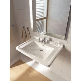 Duravit Starck 3 - Lavabo 700x545 mm, un trou pour robinetterie, blanc 0309700000