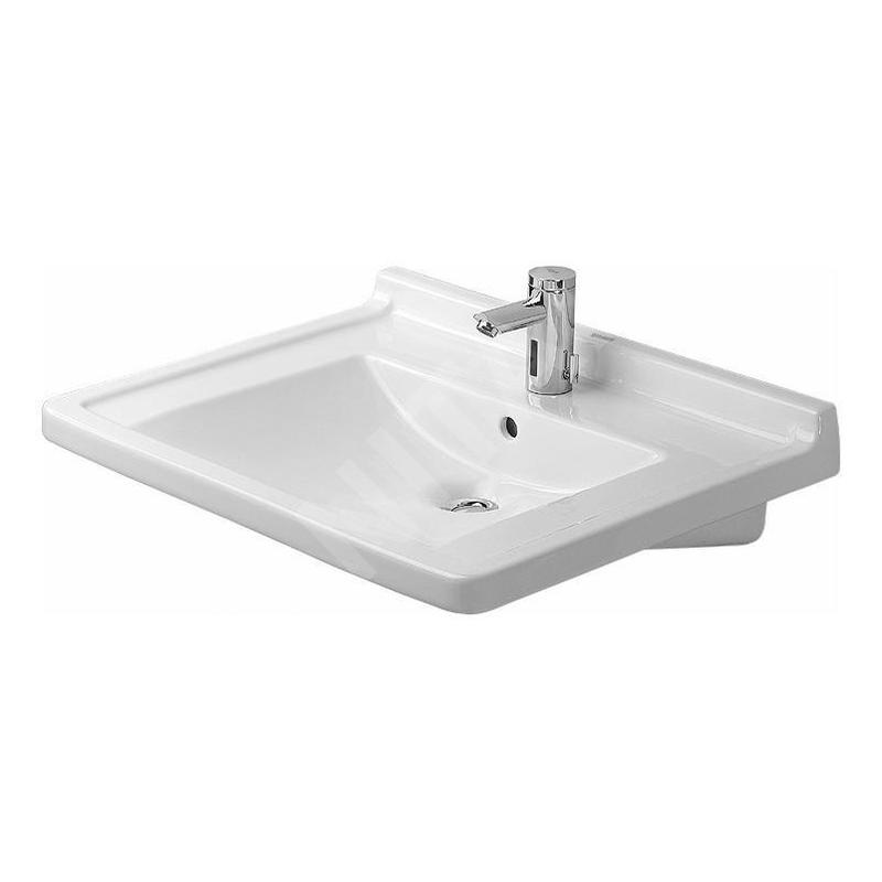Duravit Starck 3 - Lavabo 700x545, pour personnes à mobilité réduite, avec 1 trou, avec WonderGliss, blanc alpin 03097000001 Duravit Starck 3 - Lavabo 700x545, pour personnes à mobilité réduite, avec 1 trou, avec WonderGliss, blanc alpin 03097000001