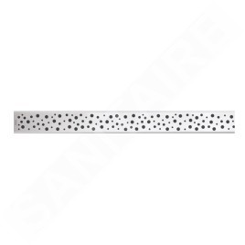Alcadrain Grilles - Caillebotis pour auge linéaire 650 mm, en acier inoxydable mat BUBLE-650M