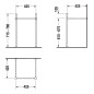 Duravit Vero - Support métallique pour lavabo, chrome, support pour lavabo Vero 045450 0030651000 Duravit Vero - Support métallique pour lavabo, chrome, support pour lavabo Vero 045450 0030651000
