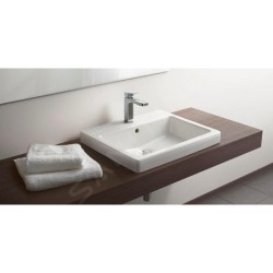 Duravit Vero - Vasque à encastrer 550x465x180 mm, avec un trou pour robinetterie, blanc alpin 0315550000
