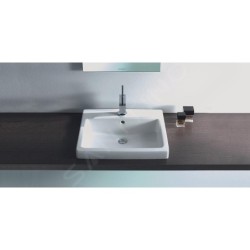 Duravit Vero - Vasque à encastrer 550x465x180 mm, avec un trou pour robinetterie, blanc alpin 0315550000