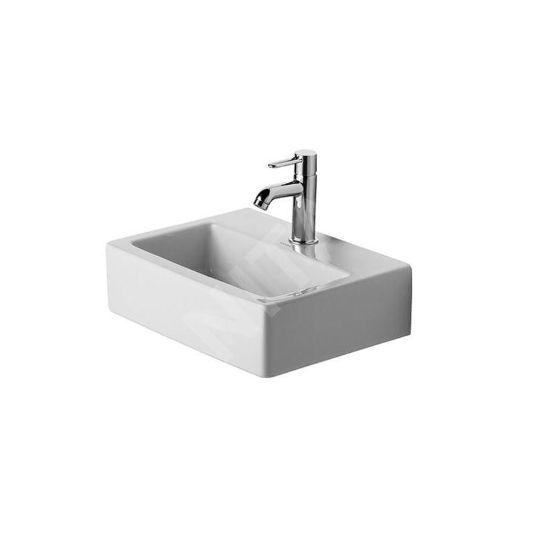 Duravit Vero - Lave-mains Med, 450x350 mm, avec 1 trou pour robinetterie, sans trop-plein, blanc alpin 0704450041