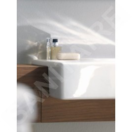 Duravit Vero - Vasque à encastrer, 550x470x170 mm, avec un trou pour robinetterie, blanc 0314550000