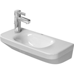 Duravit DuraStyle - Lave-mains 500x220 mm, sans trop-plein, sans trou pour robinetterie, blanc 0713500000