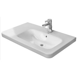 Duravit DuraStyle - Lavabo 800x480mm, avec un trou pour robinet, avec WonderGliss, blanc 23268000001