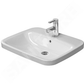Duravit DuraStyle - Meuble-lavabo 615x495 mm, avec un trou pour robinetterie, avec WonderGliss, blanc 03746200001