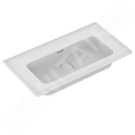 Ideal Standard Strada II - Lavabo d’ameublement, 840x460 mm, sans trou pour mitigeur, avec Ideal Plus, blanc T3634MA