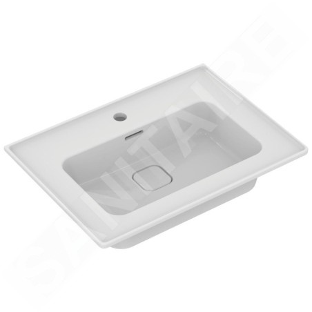 Ideal Standard Strada II - Lavabo d’ameublement, 640x460 mm, avec trou pour mitigeur, avec Ideal Plus, blanc T2991MA