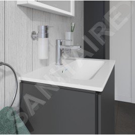 Duravit ME by Starck - Lavabo pour meuble Compact 630x400 mm, avec 1 trou, avec WonderGliss, blanc alpin 23426300001