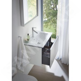 Duravit ME by Starck - Lavabo pour meuble Compact 630x400 mm, avec 1 trou, avec WonderGliss, blanc alpin 23426300001